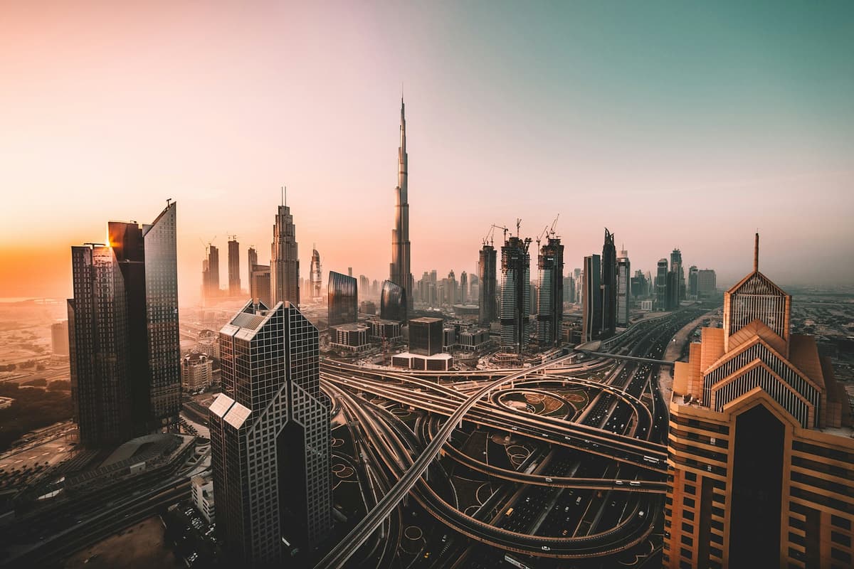 Dubai cityscape representing LuxeMatch's home market